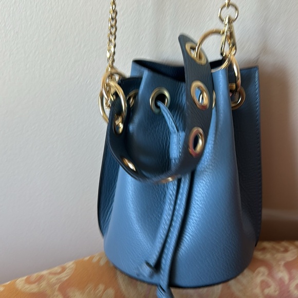 Germán Fuentes LEATHER BUCKET BAG NWT - Picture 4 of 9
